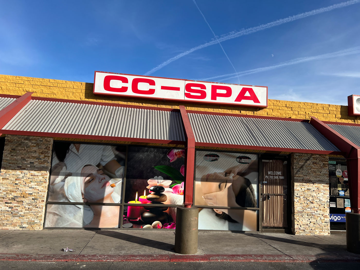CC Spa storefront Las Vegas